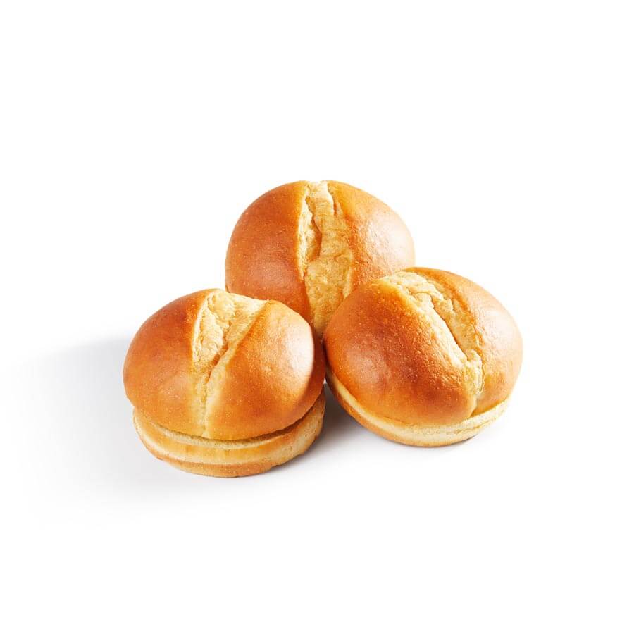 Split-Top Brioche Bun (with Shine) 12-pk